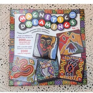 Magnetic Dreamings Art Kit 2000+ Pieces Double Sided Board Aboriginal Motifs 7+